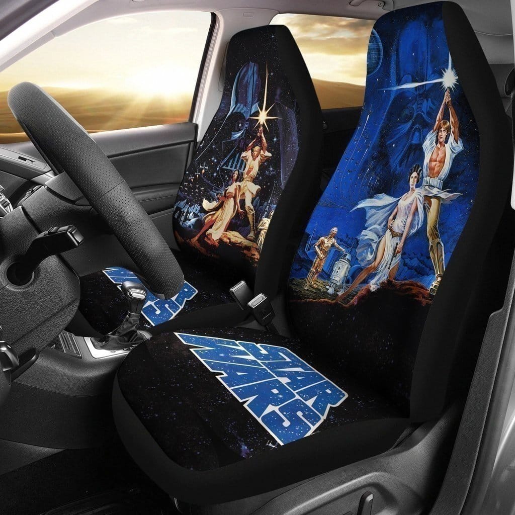 Luke Skywalker &Amp; Princess Leia Star Wars 1977 For Fan Gift Sku 2140 Car Seat Covers
