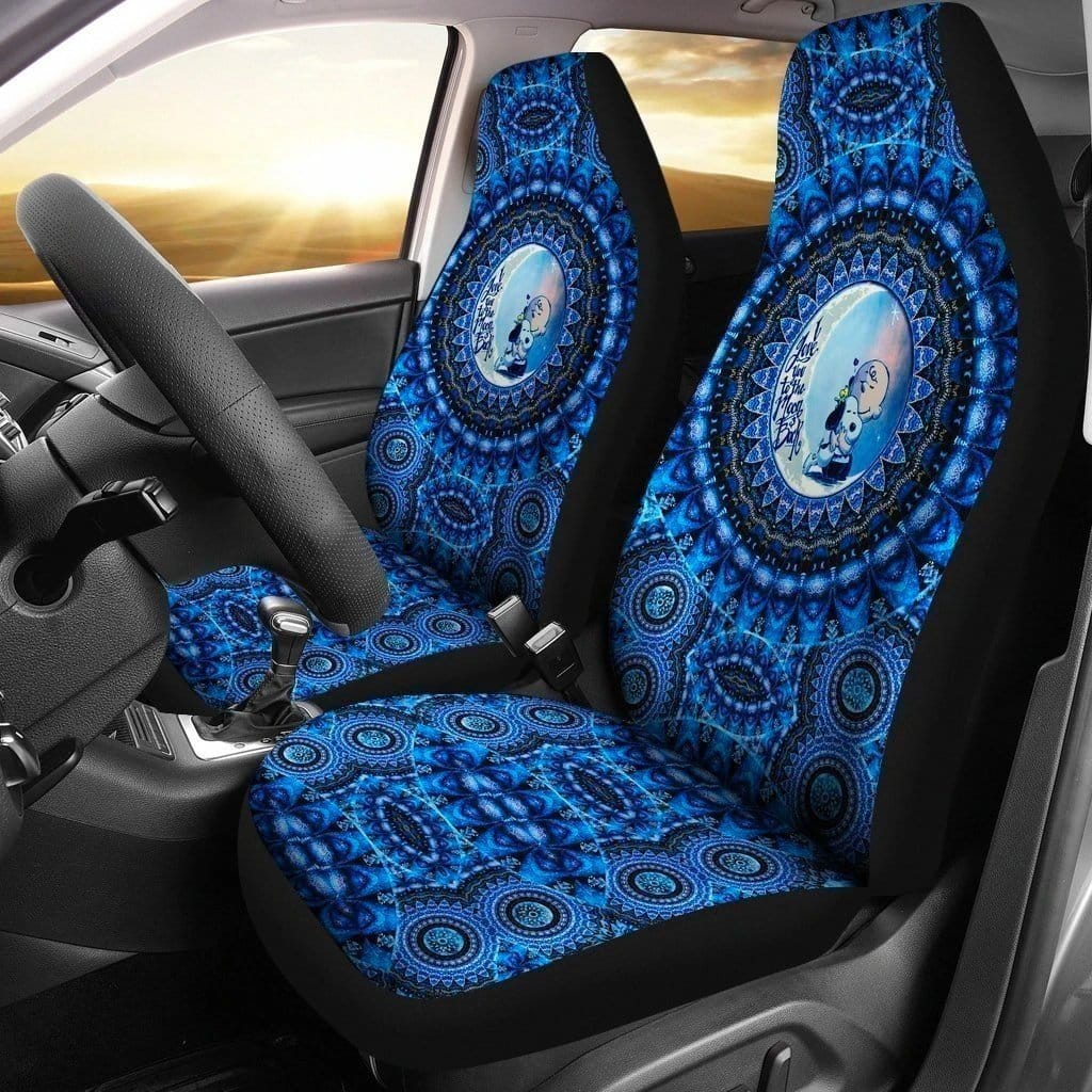 Mandala Charlie And Snoopy For Fan Gift Sku 1471 Car Seat Covers