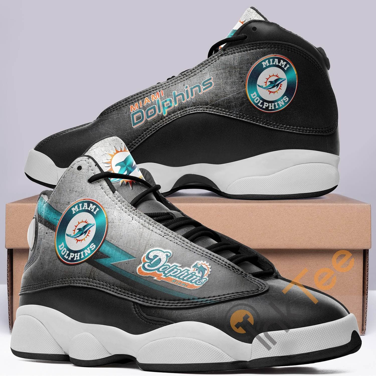 Miami Dolphins Nfl Team Logo Air Jordan Shoes