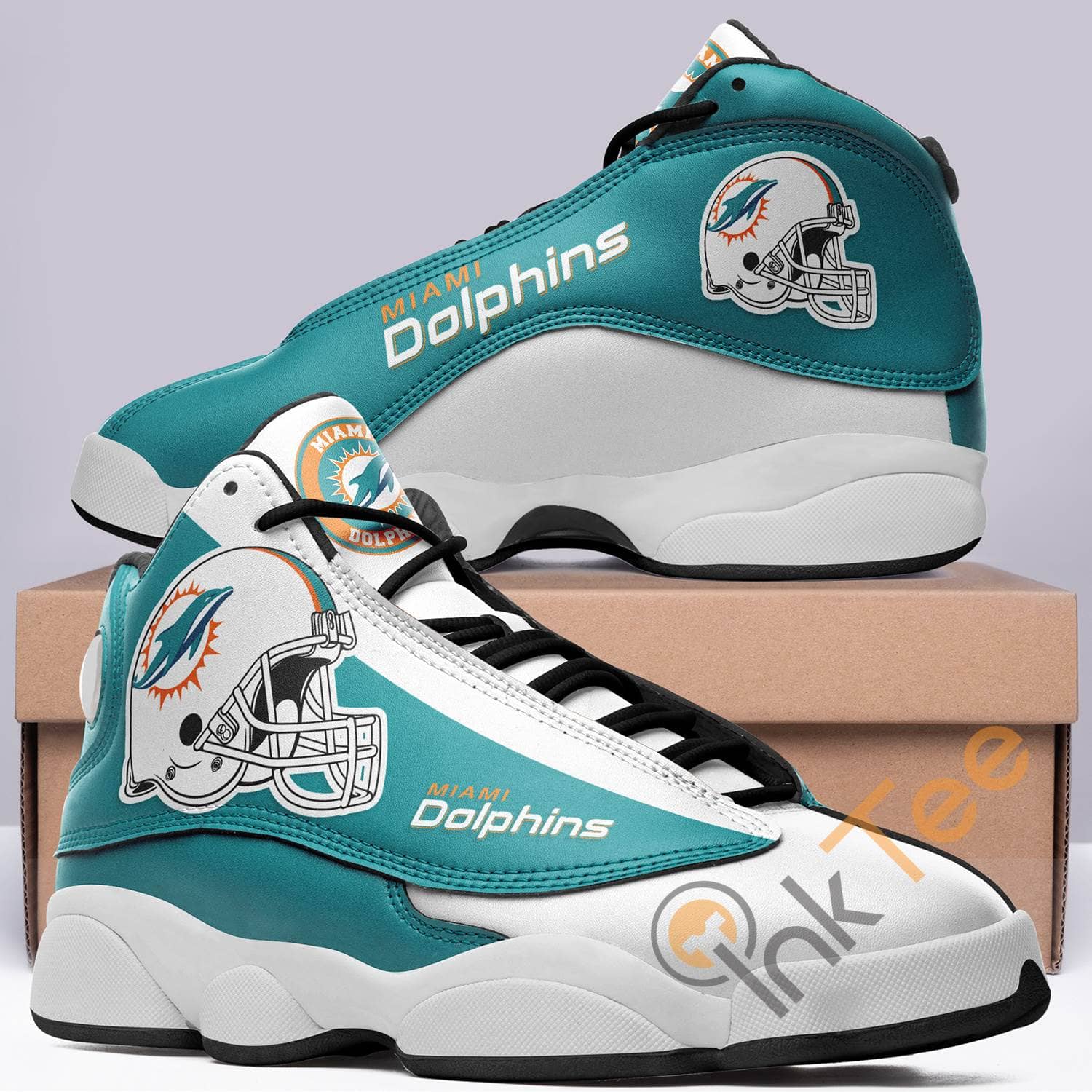 Miami Dolphins Team Logo Air Jordan Shoes