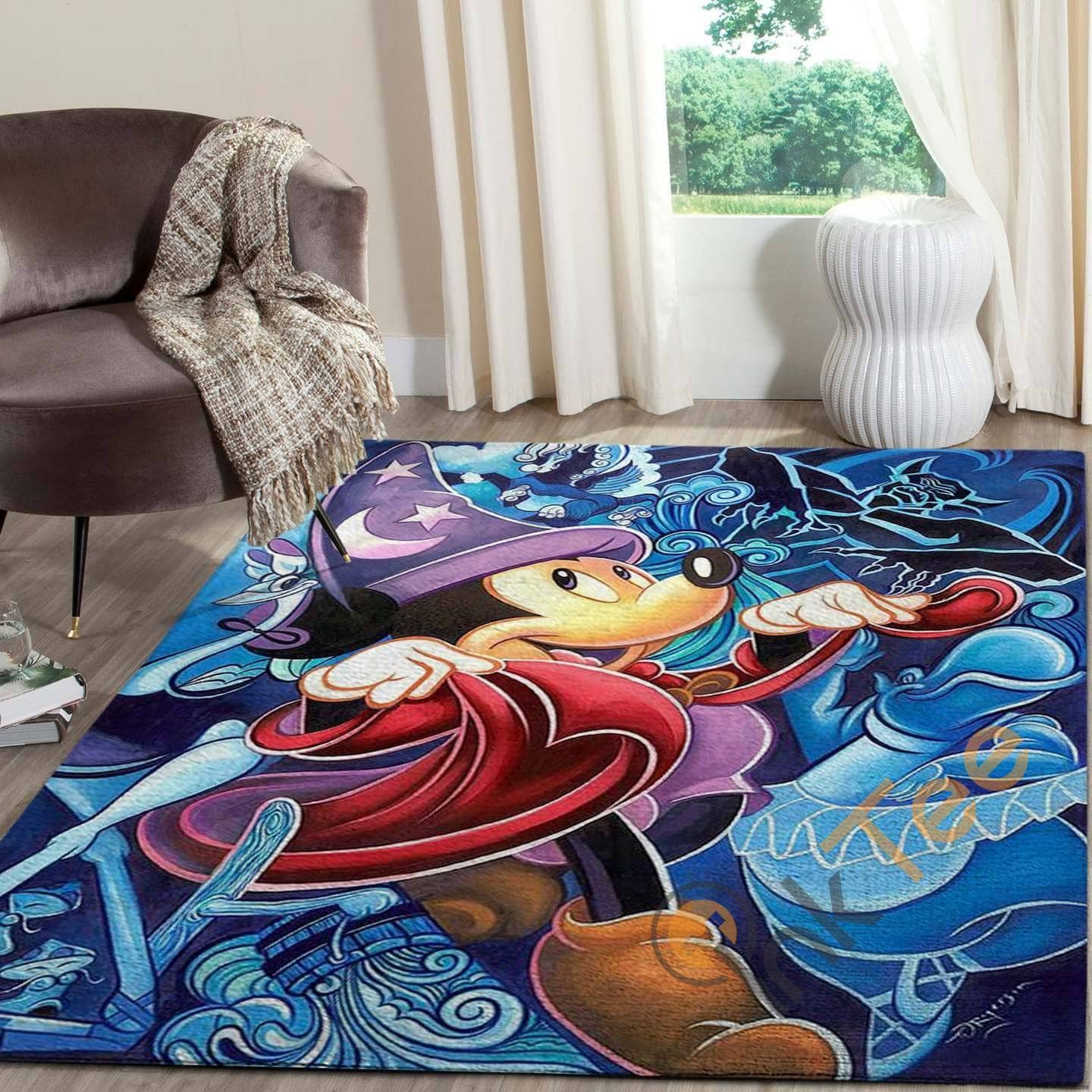 Mickey Mouse Bedroom Disney Lover Movies Designer Inspired Christmas Rug