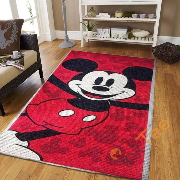 Mickey Mouse I Love You To Disney Christmas Gift Lover Movies Rectangular Rug