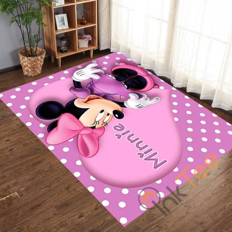 Minnie Mouse Disney Walt Mickey Cartoons Living Room Gift For Lover Rug
