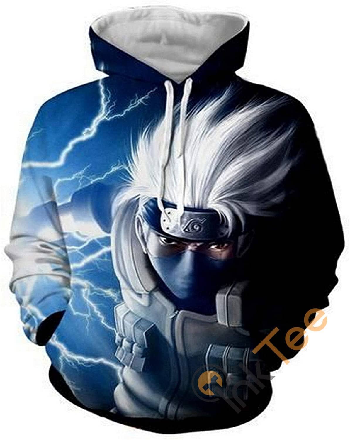 Naruto Print Pullover With Front Pocket Sku152 Hoodie 3D