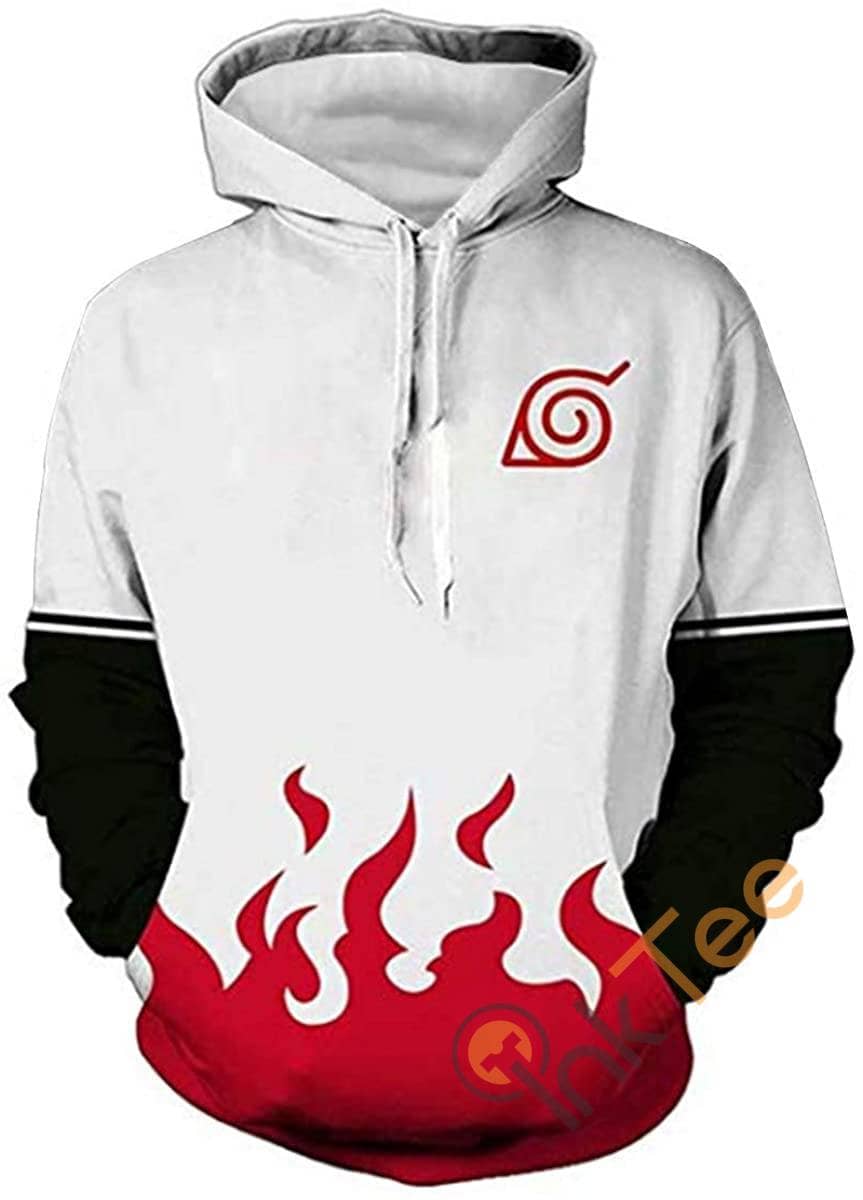 Naruto Print Pullover With Front Pocket Sku38 Hoodie 3D