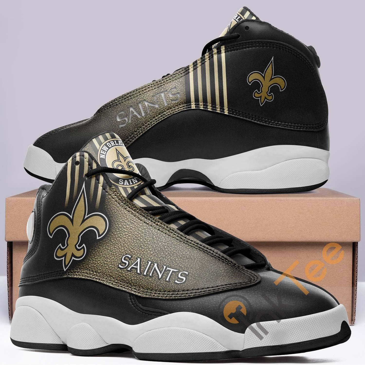 New Orleans Saints Team Aj13 Air Jordan Shoes