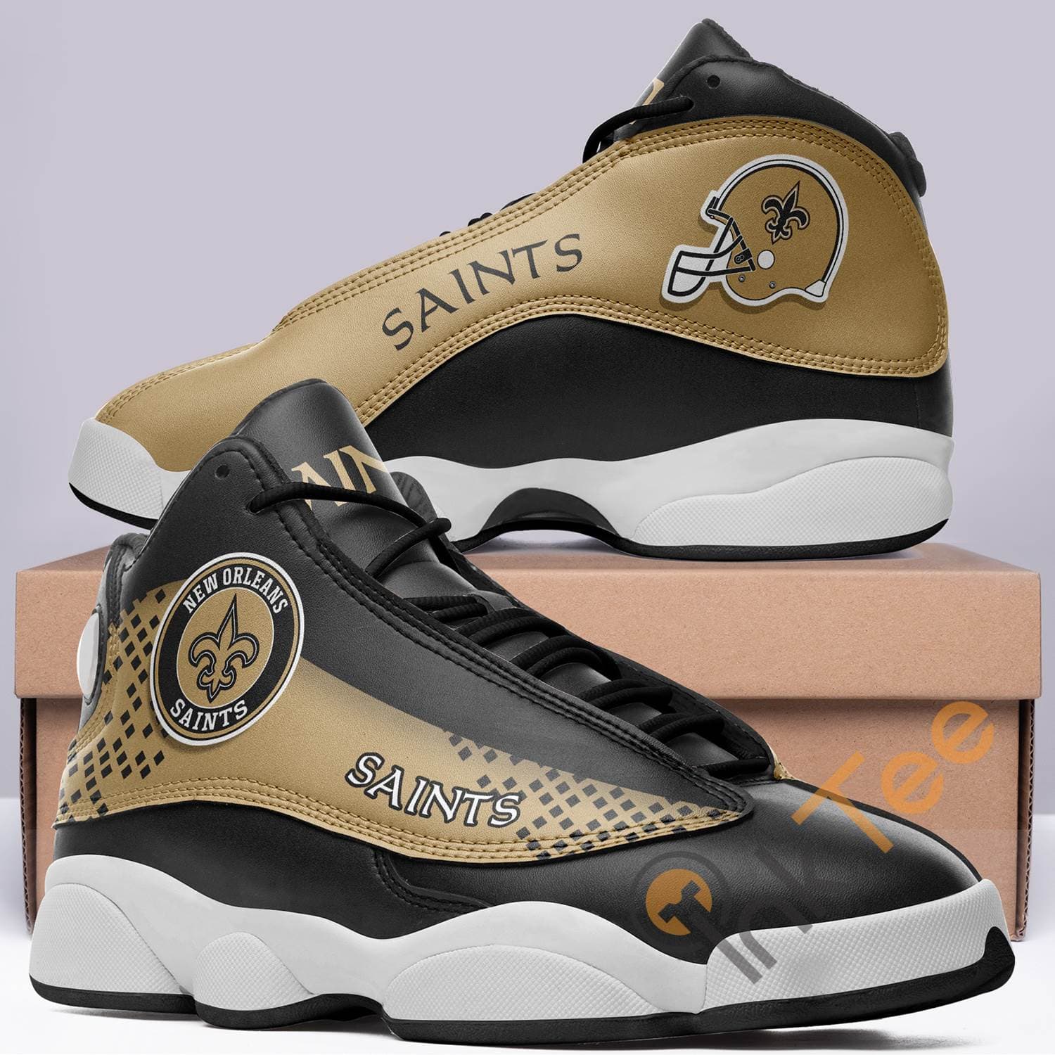 New Orleans Saints Team Logo Nfl Air Jordan Shoes