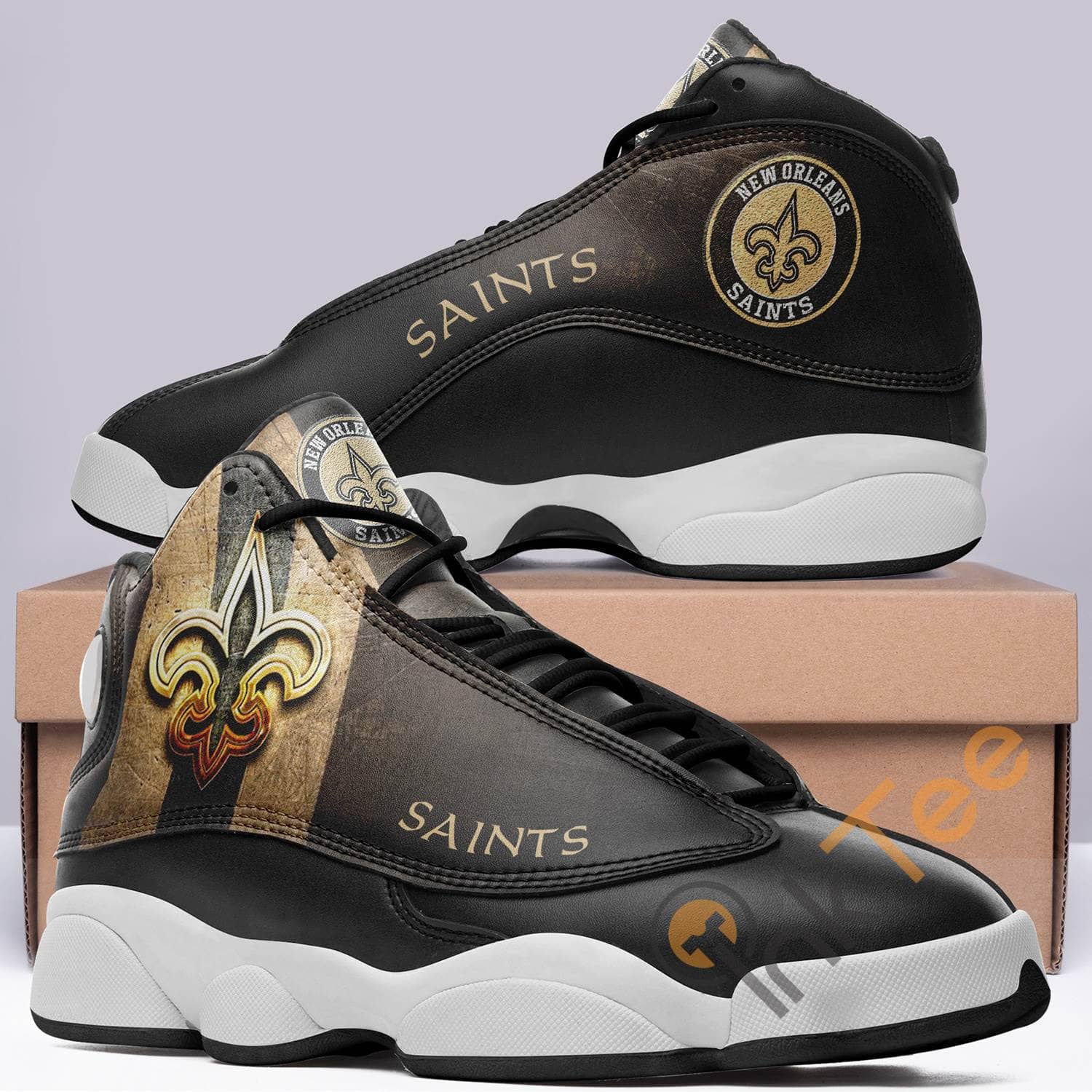 New Orleans Saints Team Logo Nfl Aj13 Air Jordan Shoes
