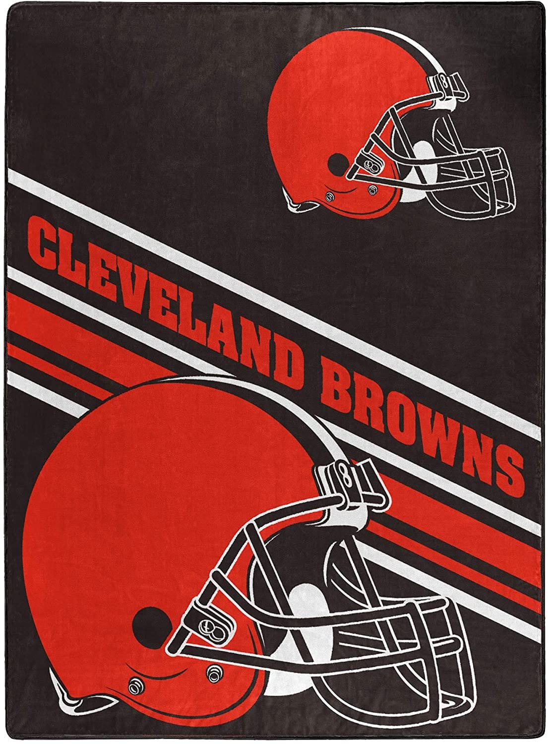 Nfl Team Logo Throw Cleveland Browns Fleece Blanket