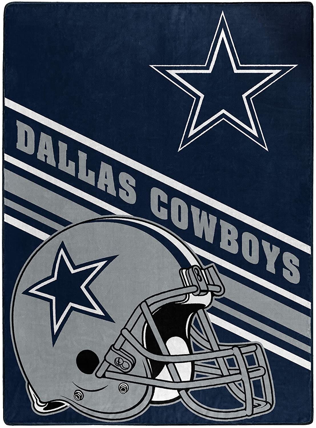 Nfl Team Logo Throw Dallas Cowboys Fleece Blanket