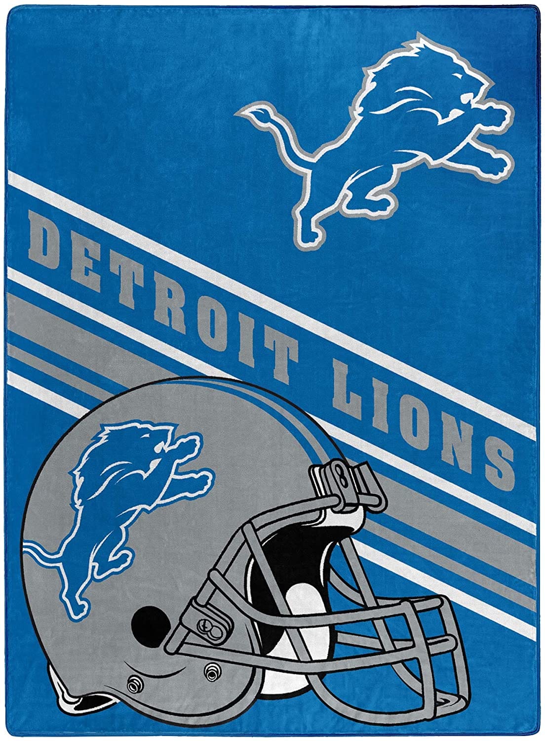 Nfl Team Logo Throw Detroit Lions Fleece Blanket