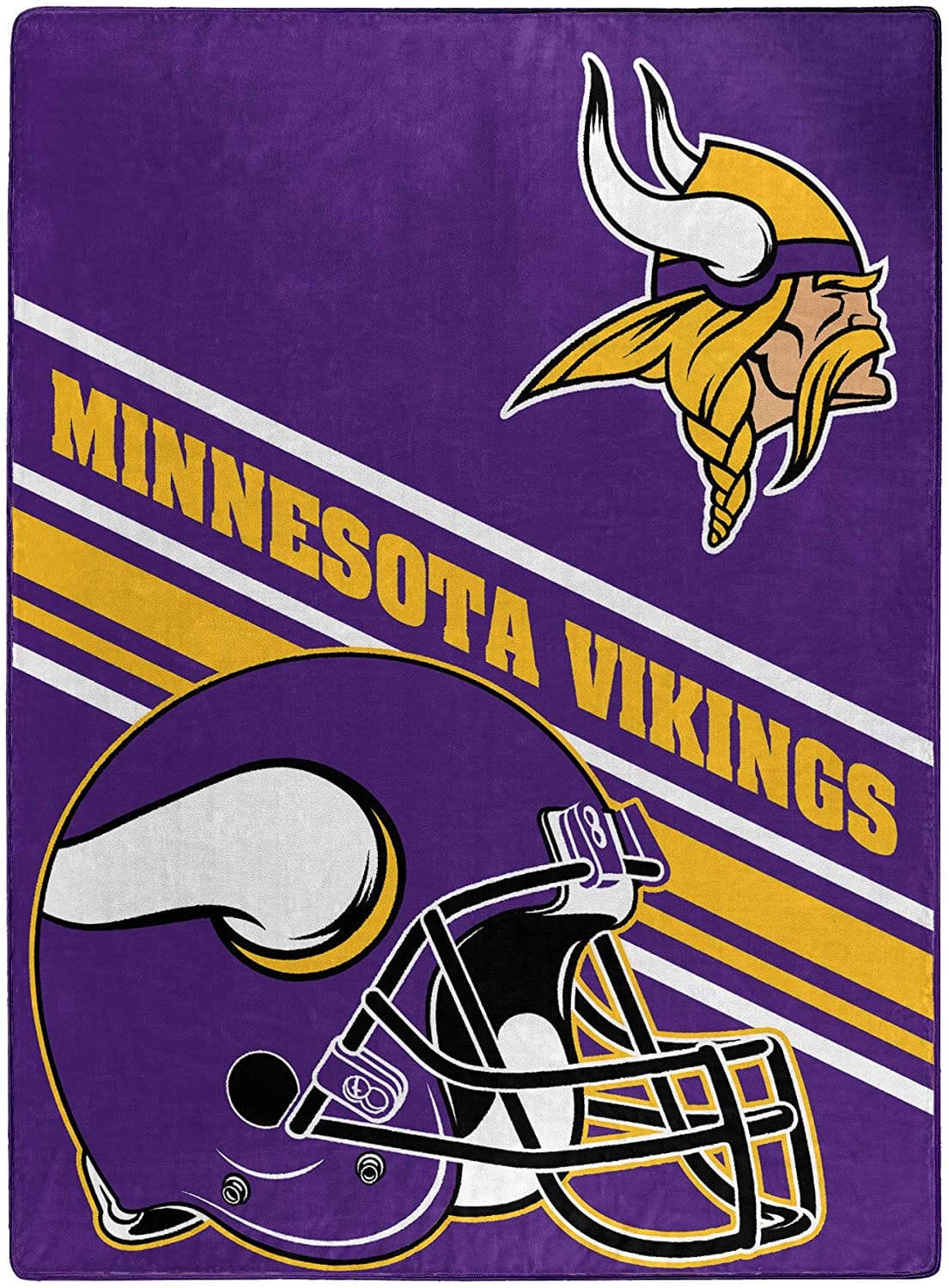 Nfl Team Logo Throw Minnesota Vikings Fleece Blanket