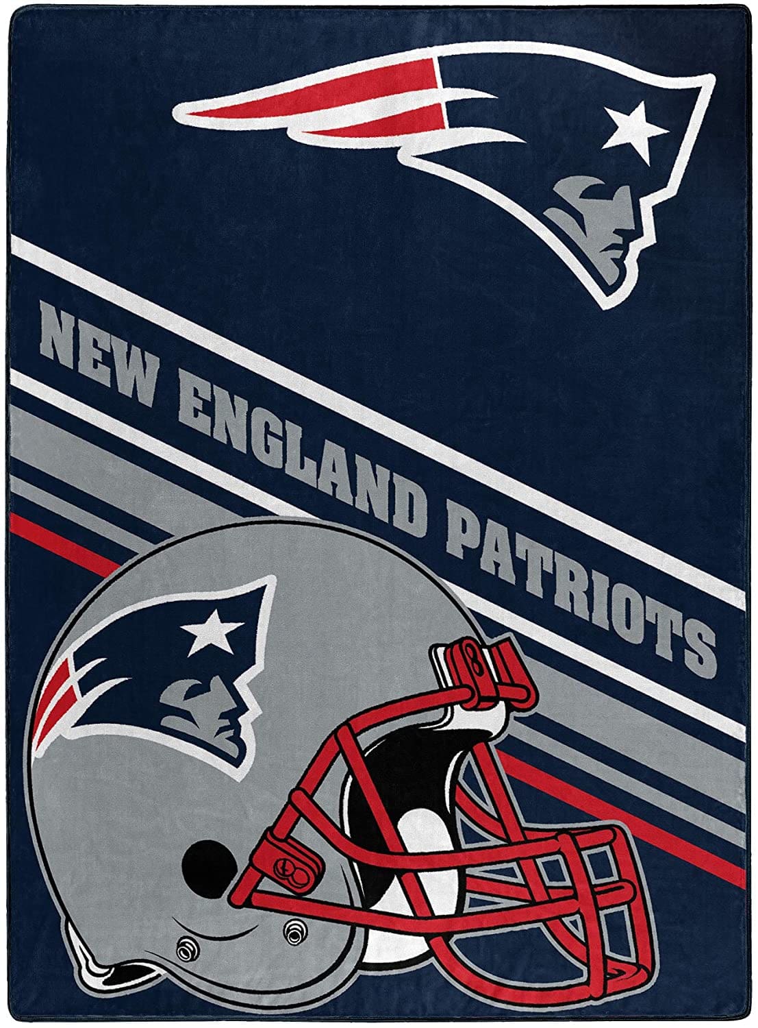 Nfl Team Logo Throw New England Patriots Fleece Blanket