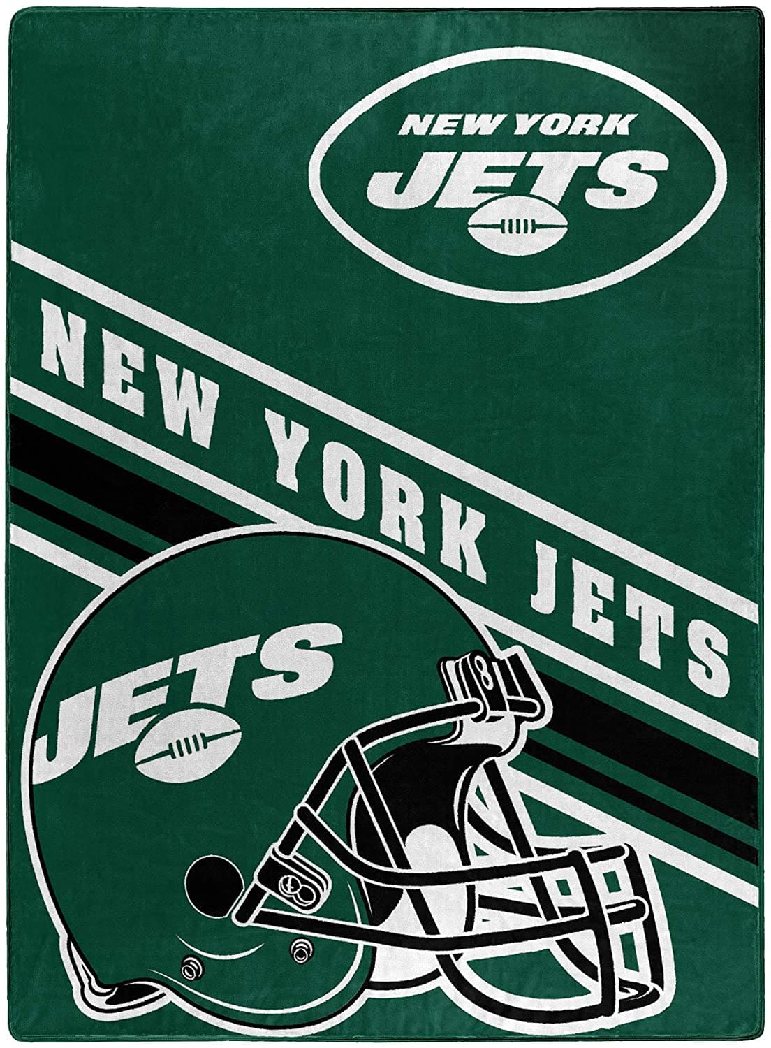 Nfl Team Logo Throw New York Jets Fleece Blanket