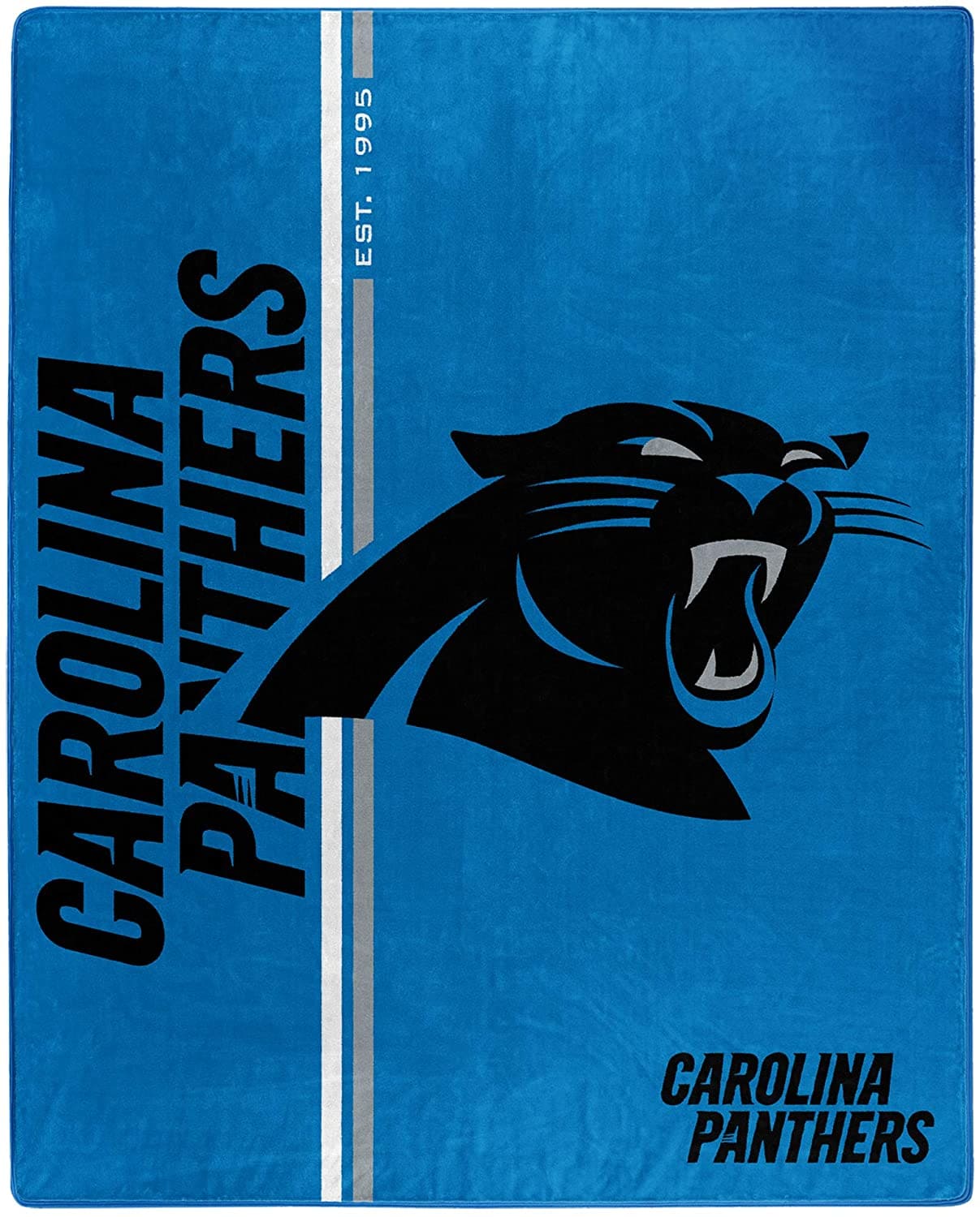 Nfl Throw Carolina Panthers Team Colors Fleece Blanket