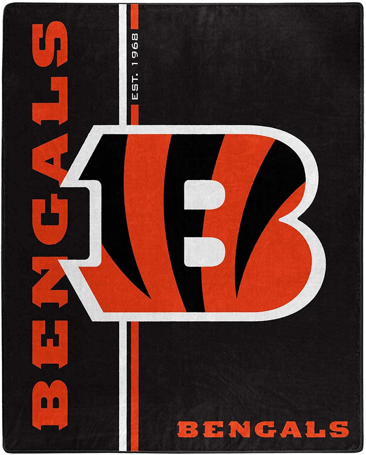 Nfl Throw Cincinnati Bengals Team Colors Fleece Blanket