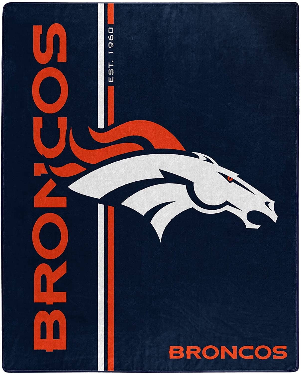 Nfl Throw Denver Broncos Team Colors Fleece Blanket