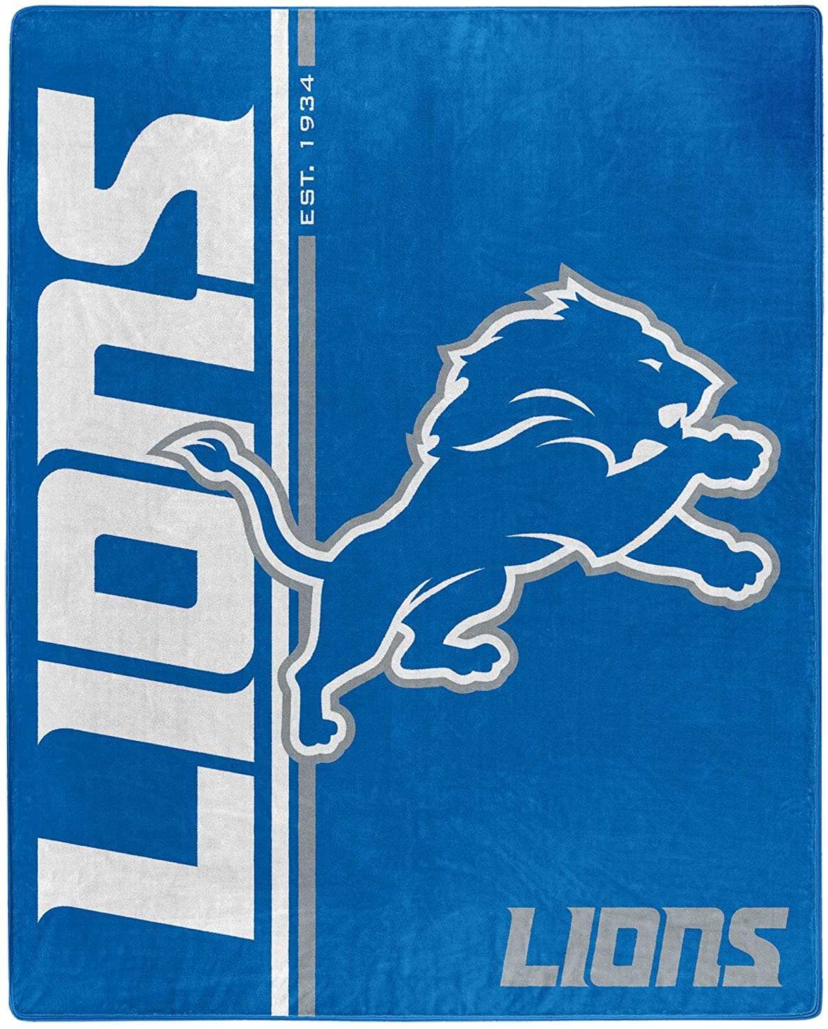 Nfl Throw Detroit Lions Team Colors Fleece Blanket