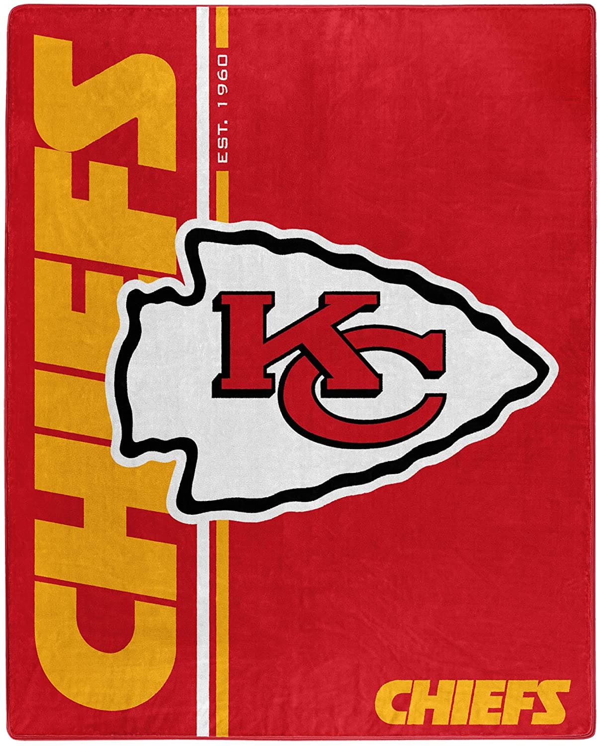 Nfl Throw Kansas City Chiefs Team Colors Fleece Blanket