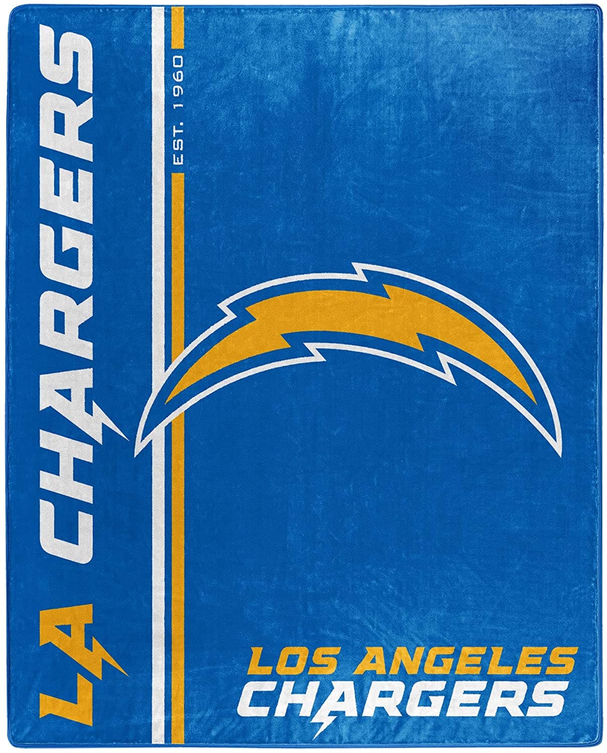 Nfl Throw Los Angeles Chargers Team Colors Fleece Blanket