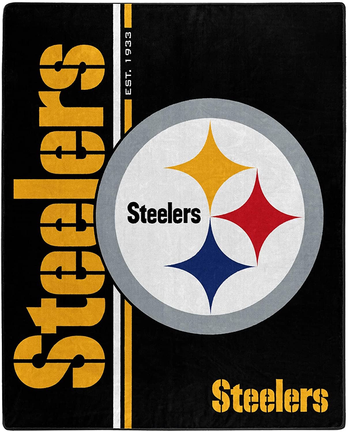 Nfl Throw Pittsburgh Steelers Team Colors Fleece Blanket