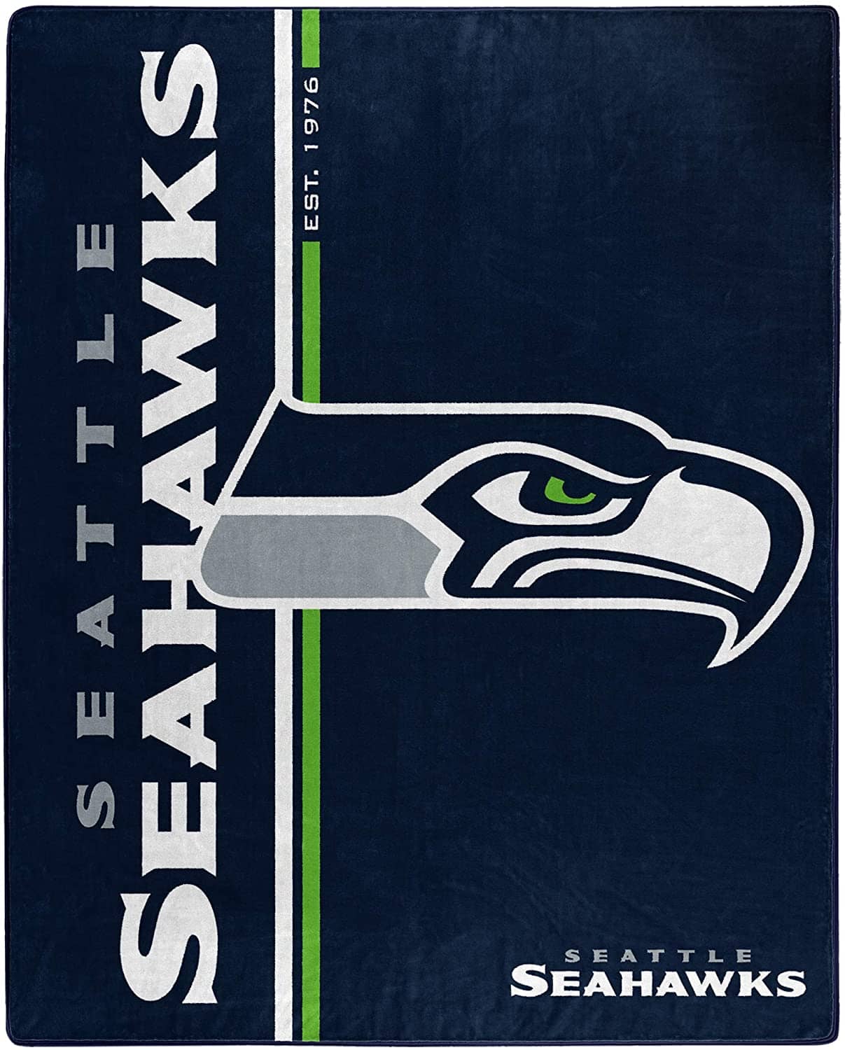 Nfl Throw Seattle Seahawks Team Colors Fleece Blanket