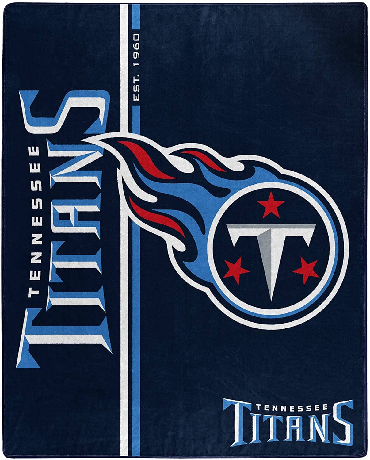 Nfl Throw Tennessee Titans Team Colors Fleece Blanket