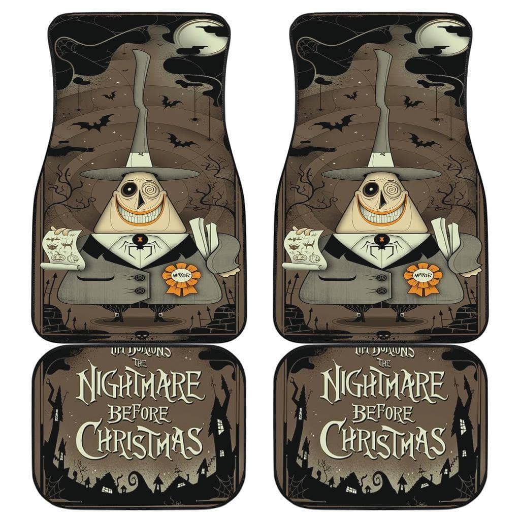 Nightmare Before Christmas Front And Back Sku 04 Car Floor Mats