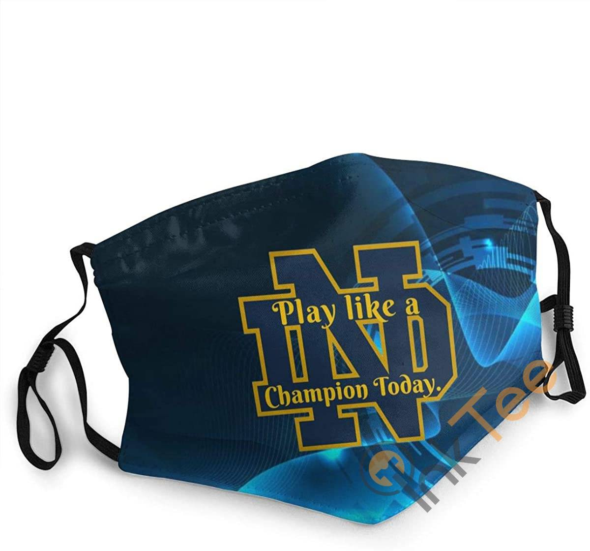 Notre Dame Play Like A Champion Today Unisex Reusable Sku 07 Face Mask
