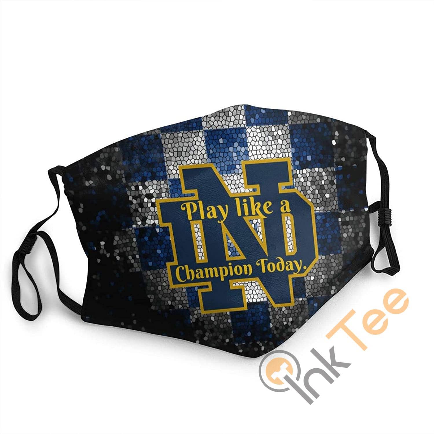 Notre Dame Play Like A Champion Today Unisex Reusable Sku 09 Face Mask