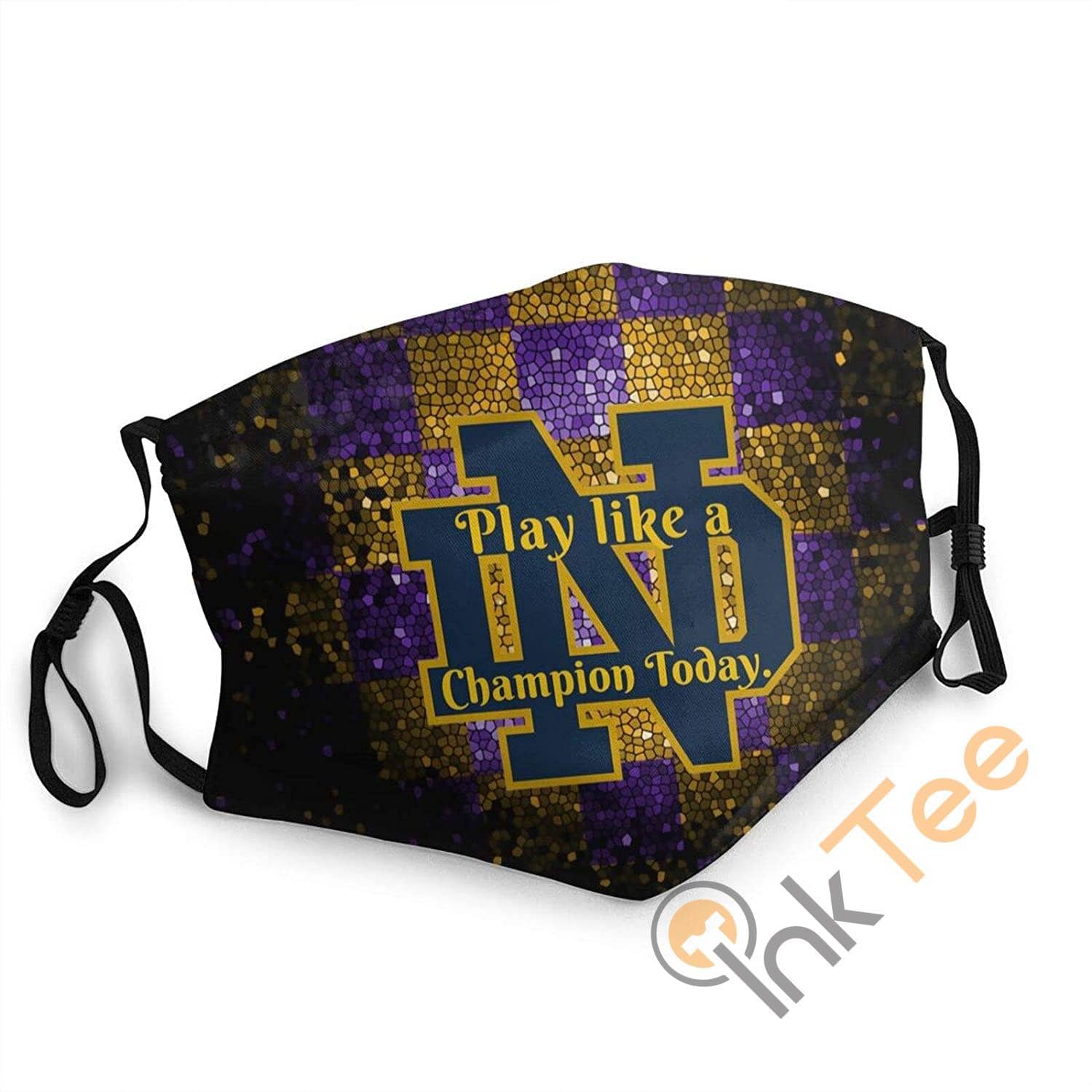 Notre Dame Play Like A Champion Today Unisex Reusable Sku 10 Face Mask