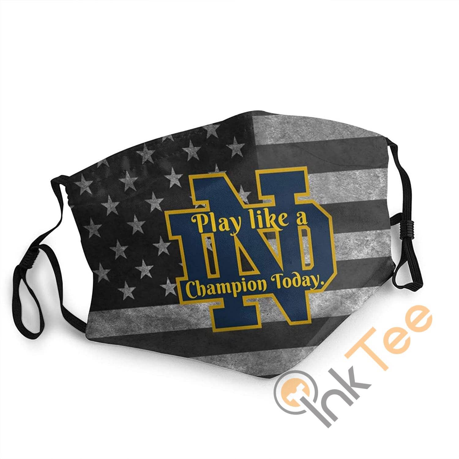 Notre Dame Play Like A Champion Today Unisex Reusable Sku 11 Face Mask