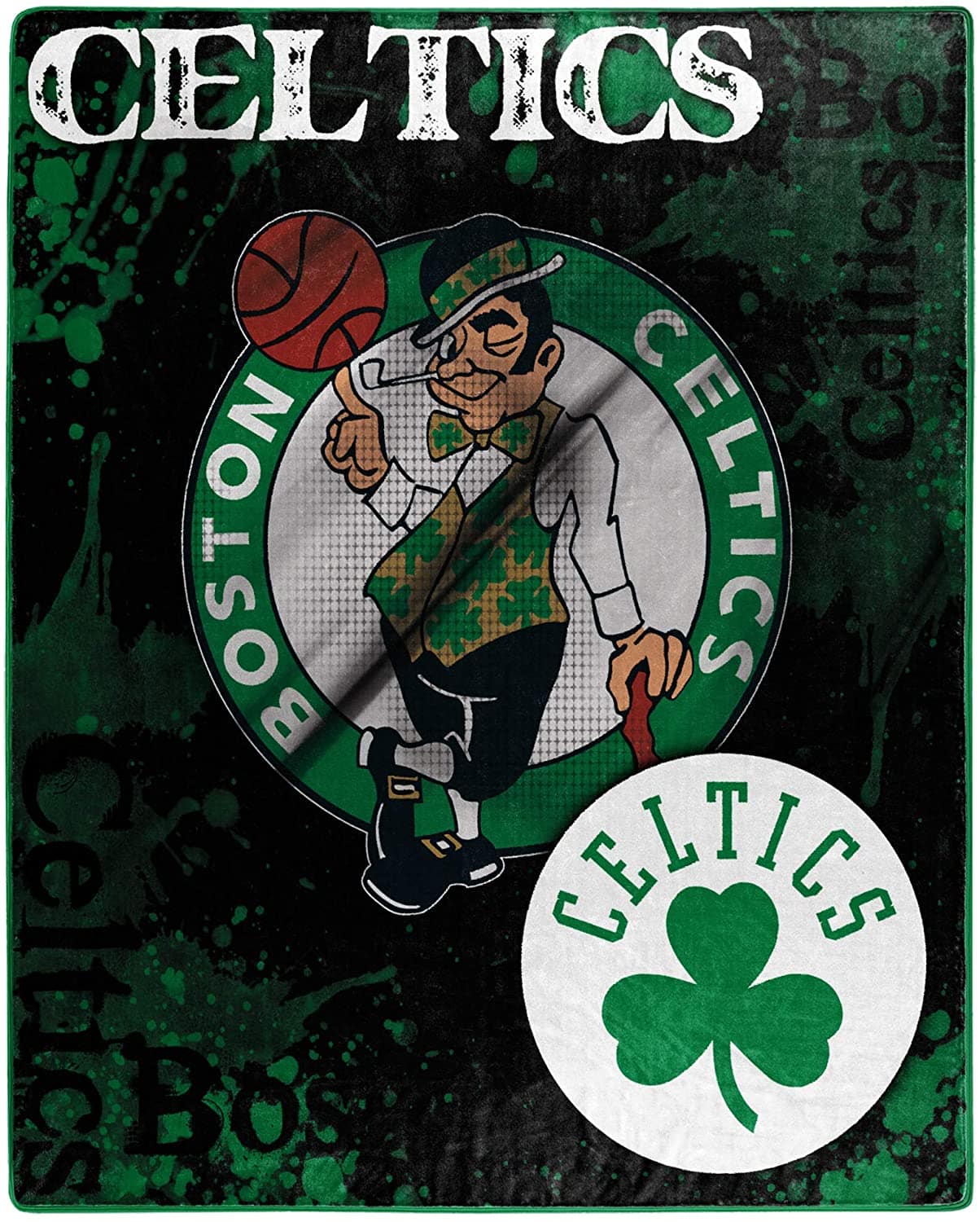 Officially Licensed Nba Throw Boston Celtics Fleece Blanket