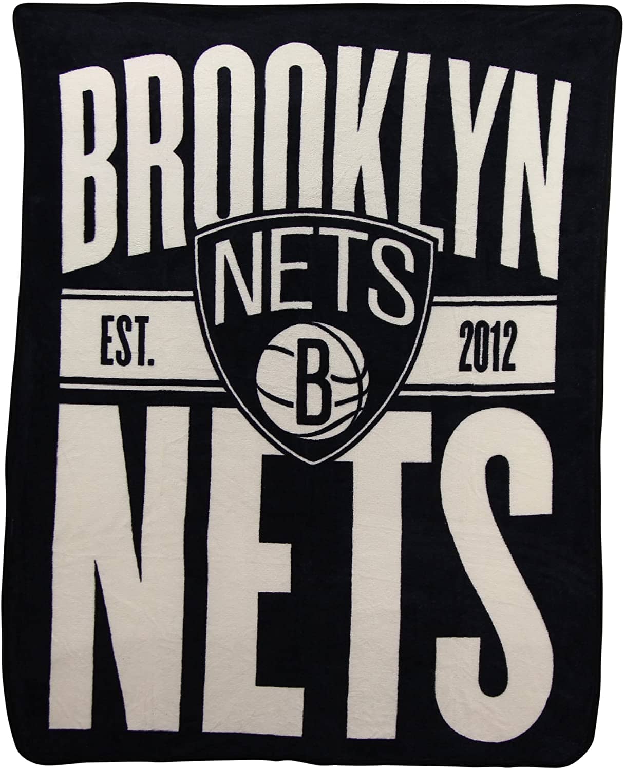 Officially Licensed Nba Throw Brooklyn Nets Fleece Blanket