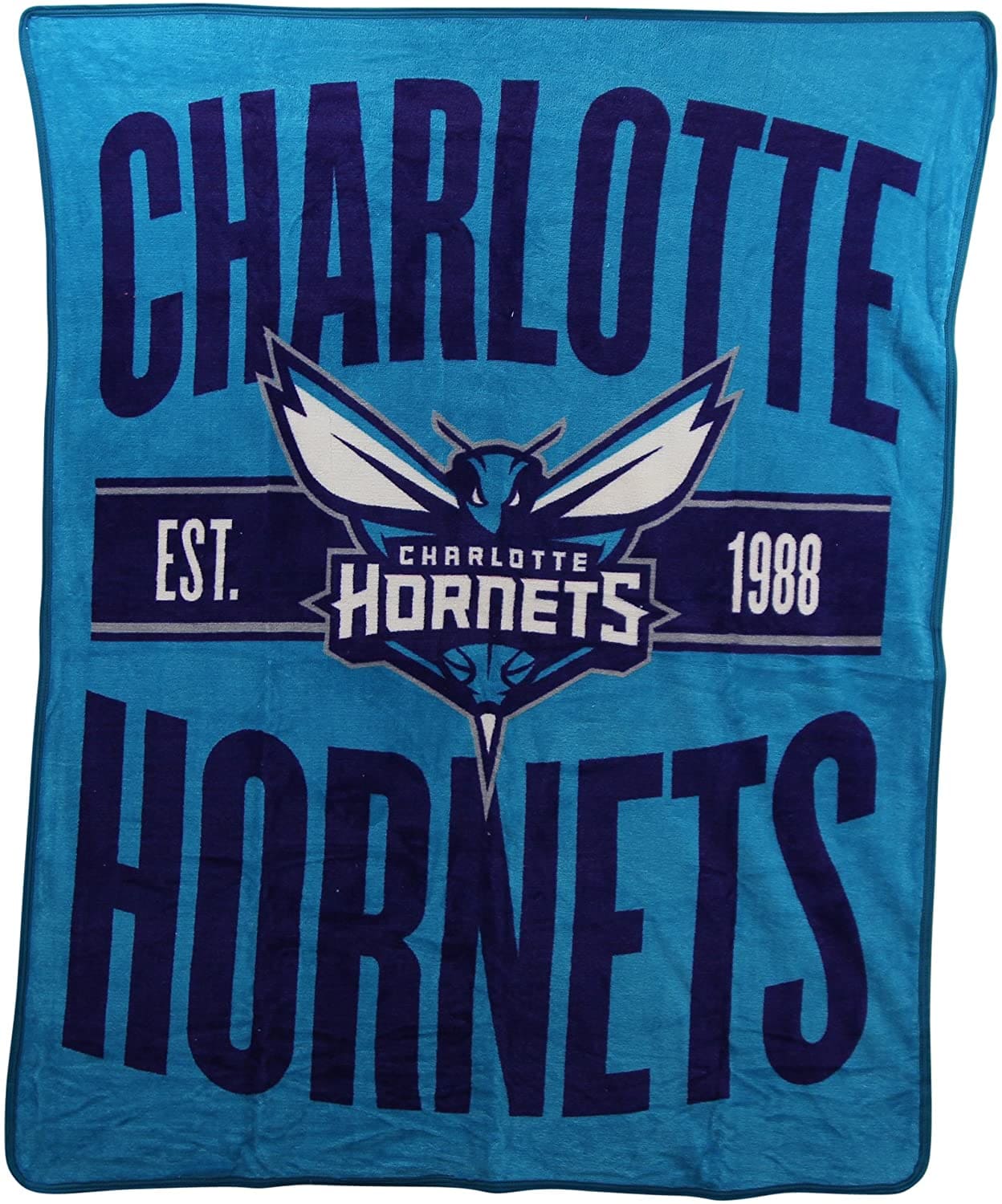 Officially Licensed Nba Throw Charlotte Hornets Fleece Blanket