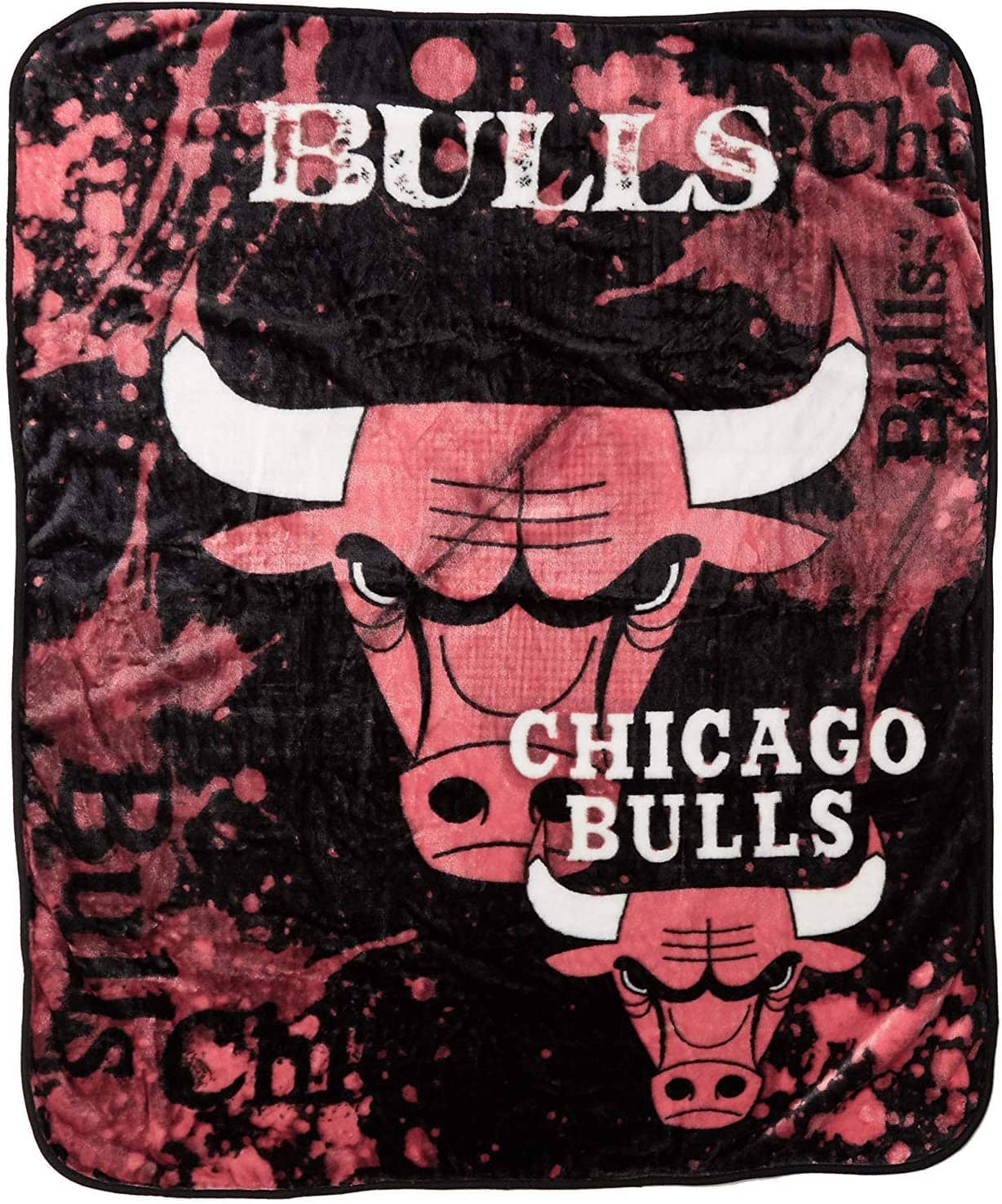 Officially Licensed Nba Throw Chicago Bulls Fleece Blanket