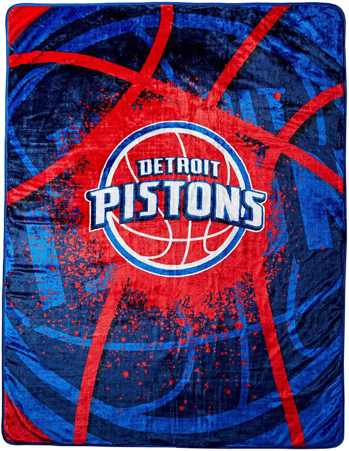 Officially Licensed Nba Throw Detroit Pistons Fleece Blanket