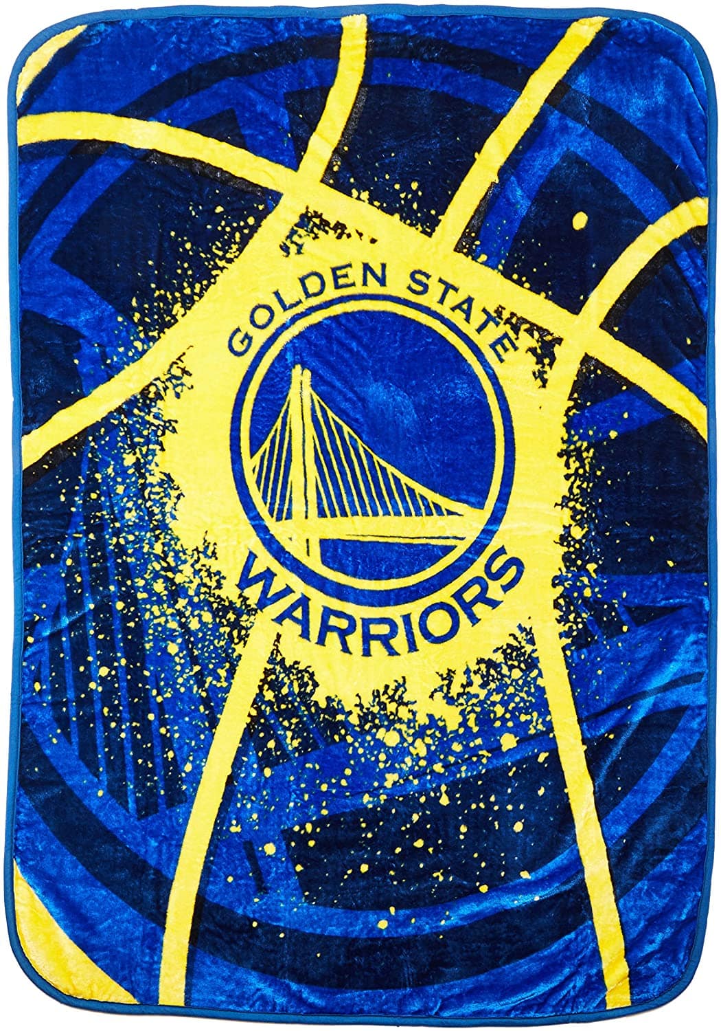 Officially Licensed Nba Throw Golden State Warriors Fleece Blanket