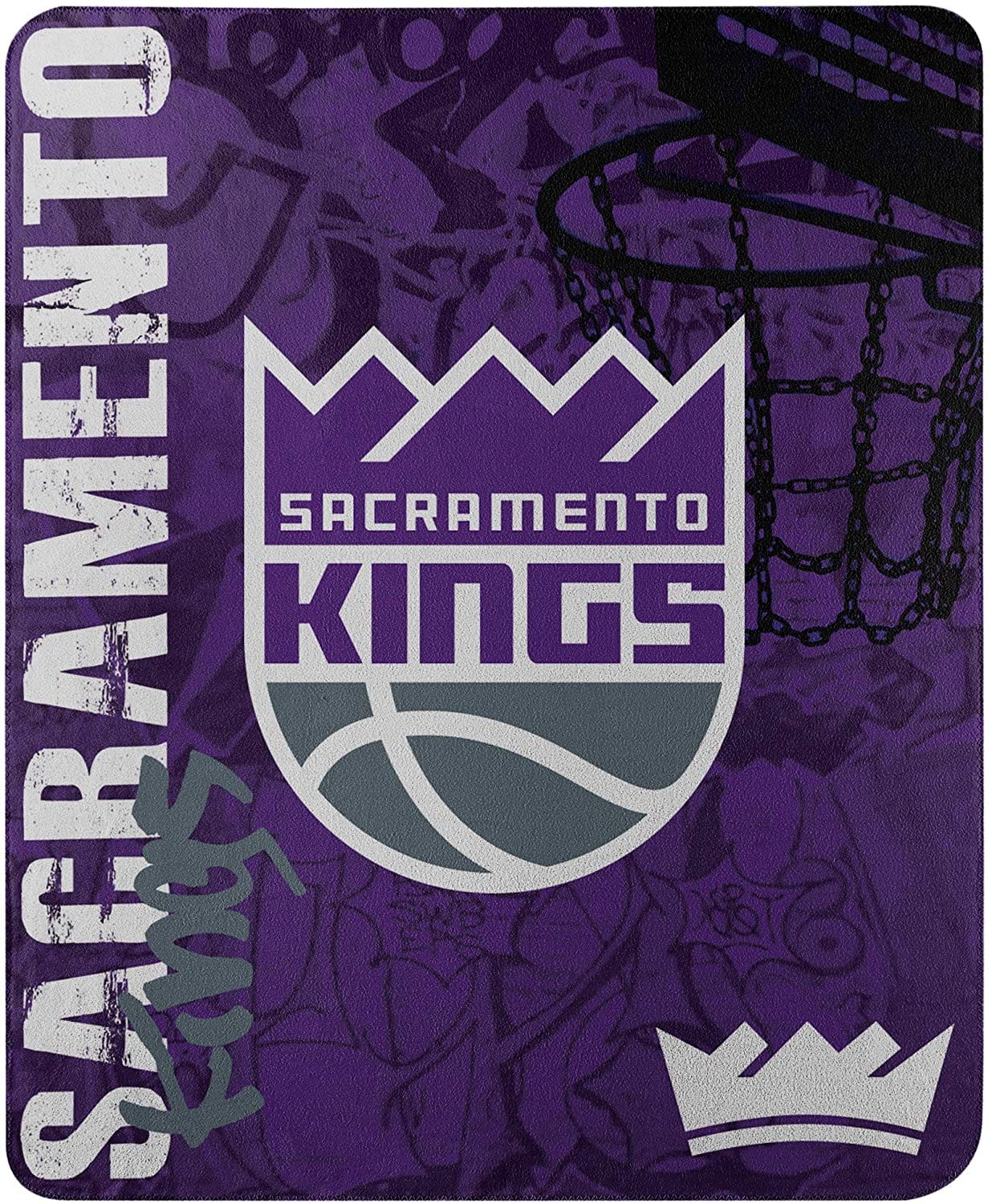 Officially Licensed Nba Throw Sacramento Kings Fleece Blanket