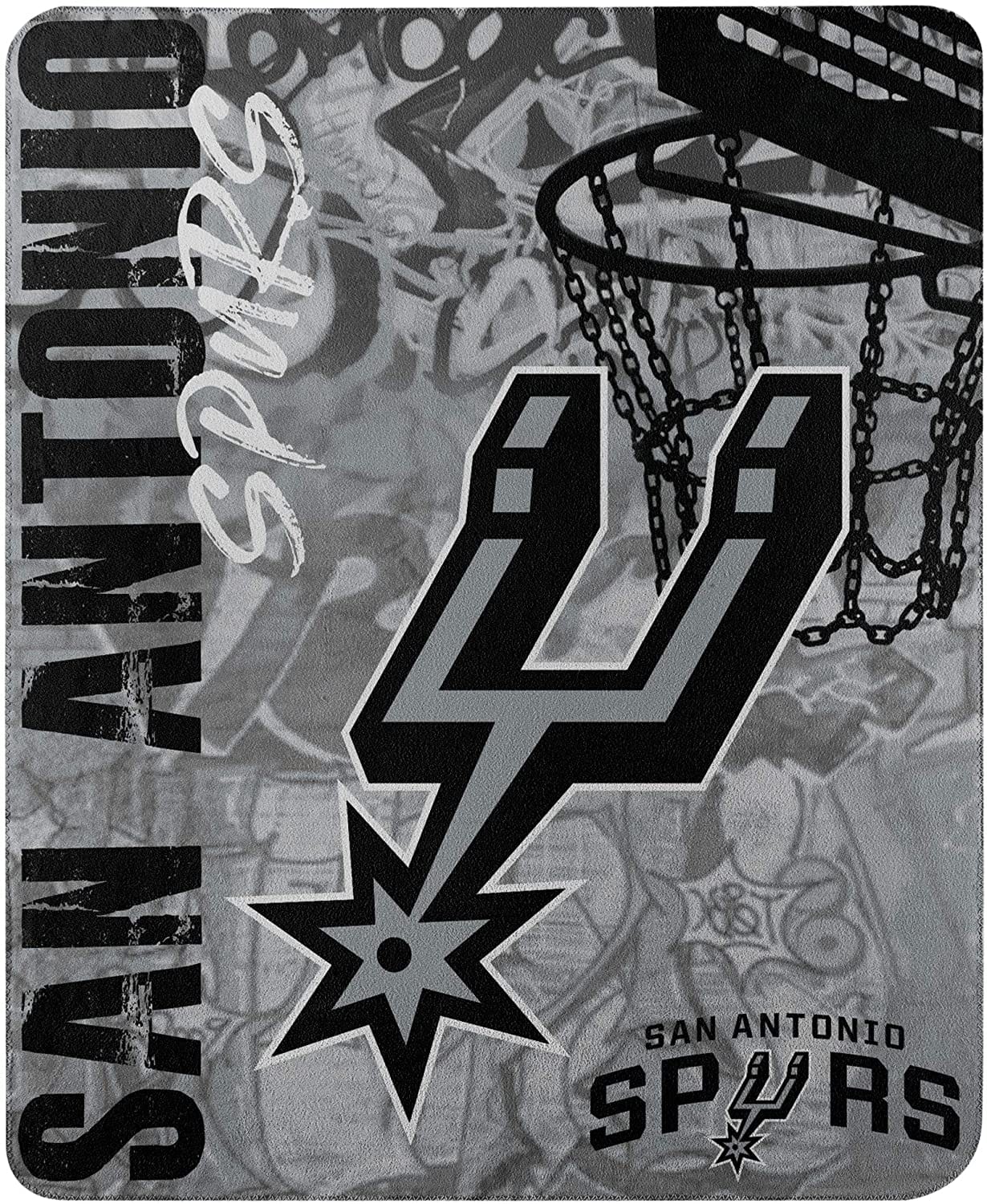 Officially Licensed Nba Throw San Antonio Spurs Fleece Blanket