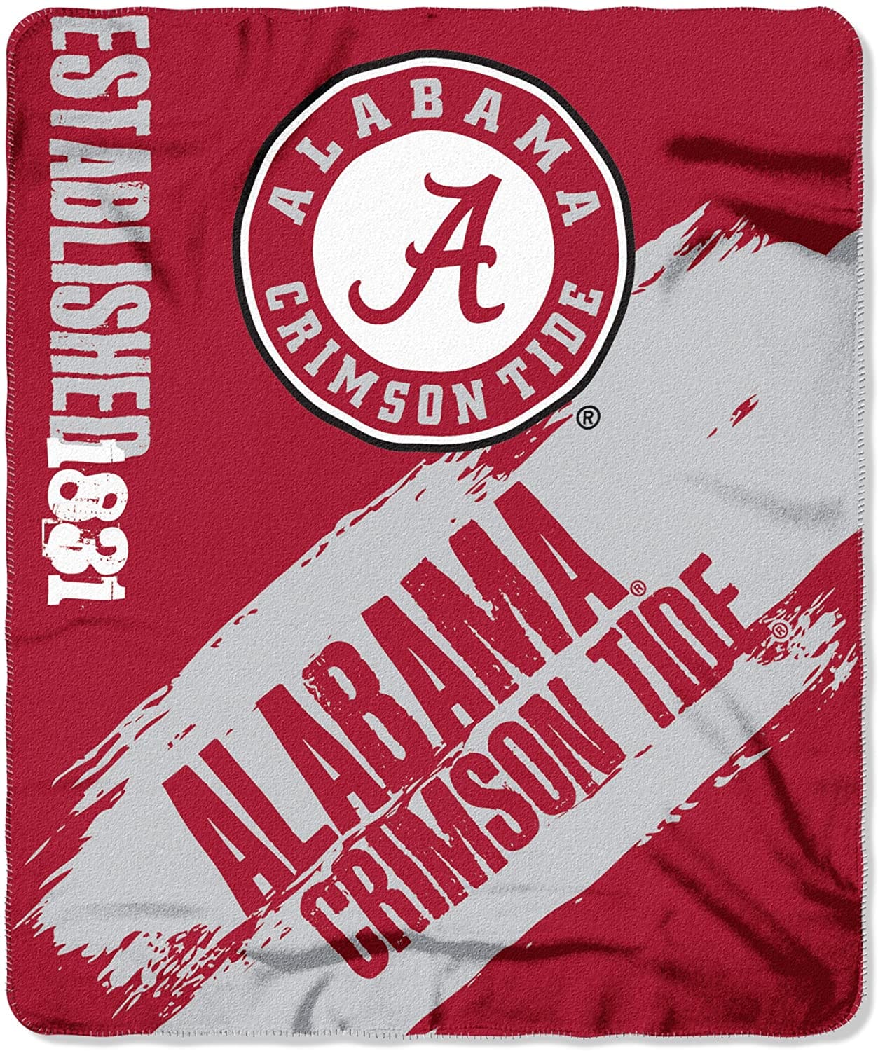Officially Licensed Ncaa Printed Throw Alabama Crimson Tide Fleece Blanket
