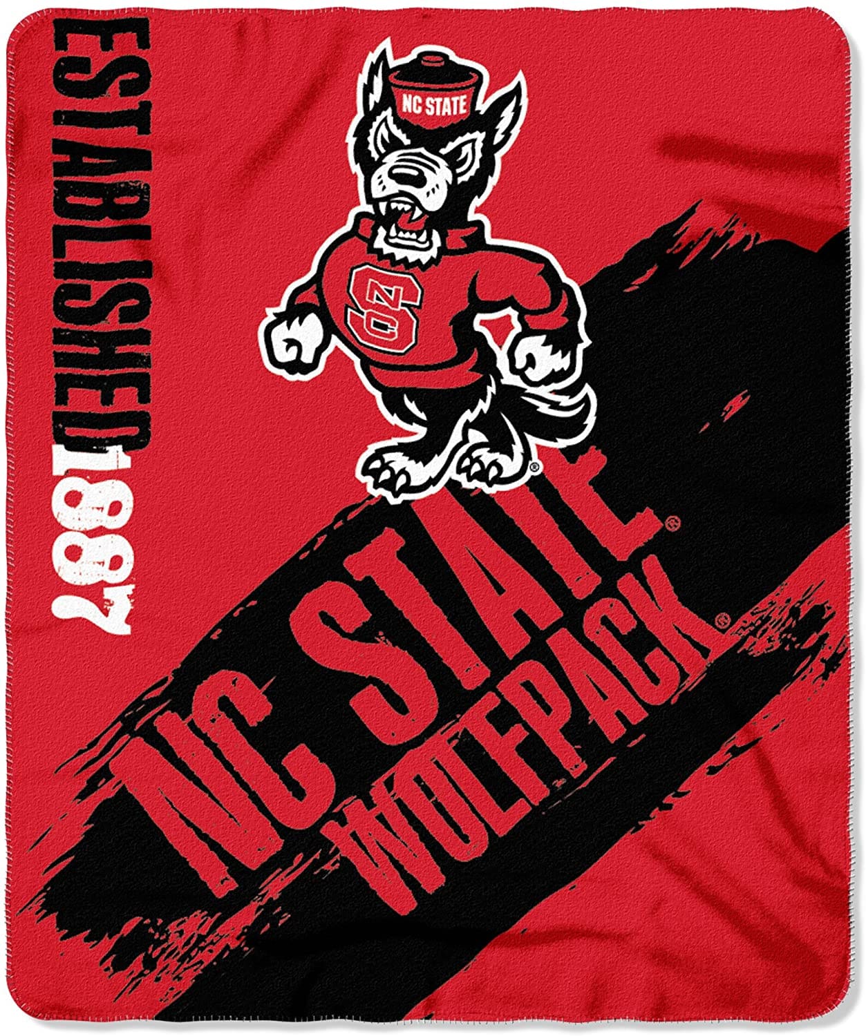 Officially Licensed Ncaa Printed Throw North Carolina State Wolfpack Fleece Blanket