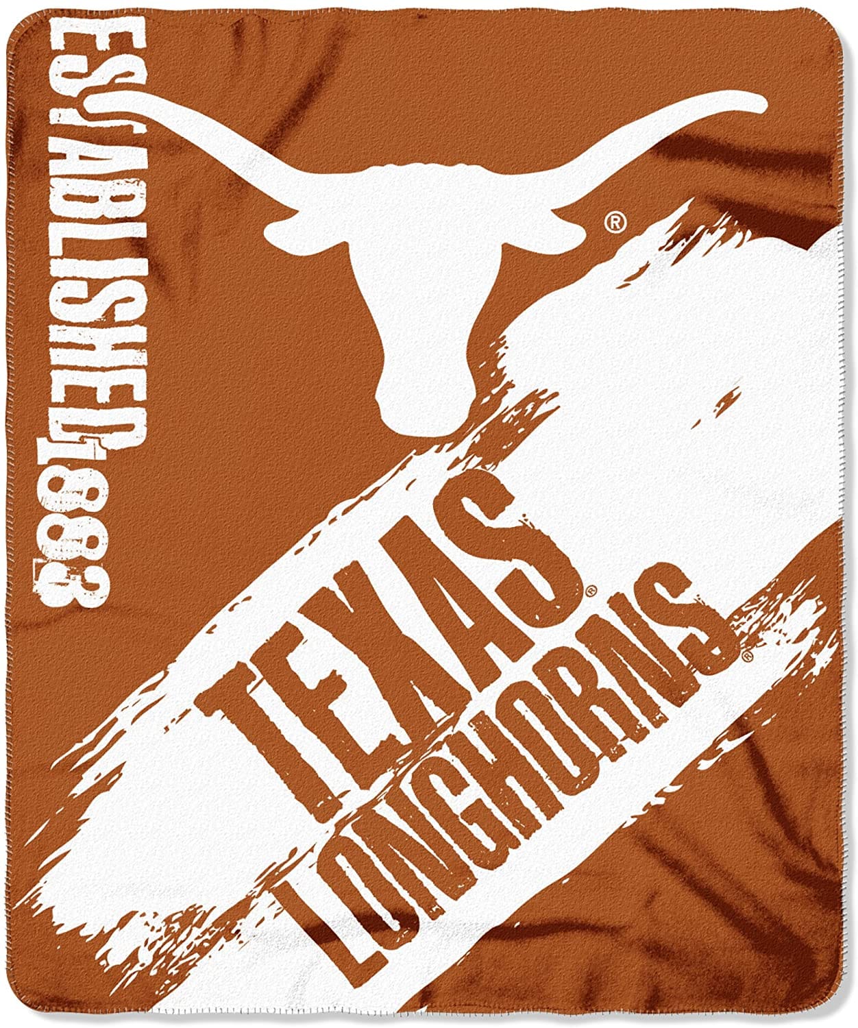 Officially Licensed Ncaa Printed Throw Texas Longhorns Fleece Blanket