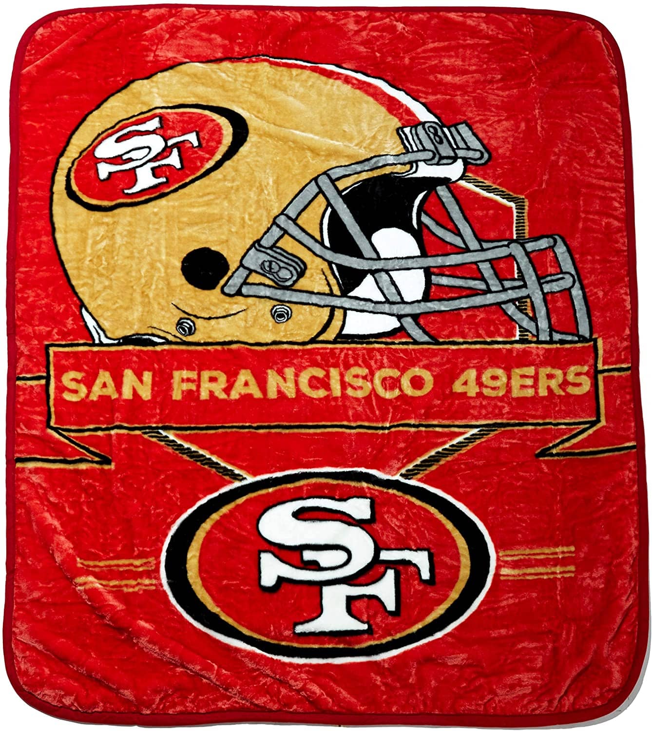 Officially Licensed Nfl Throw San Francisco 49Ers Fleece Blanket