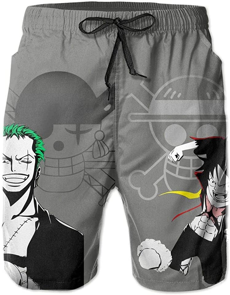 One Piece Swim Trunks Anime Printed Quick Dry Sku 56 Shorts