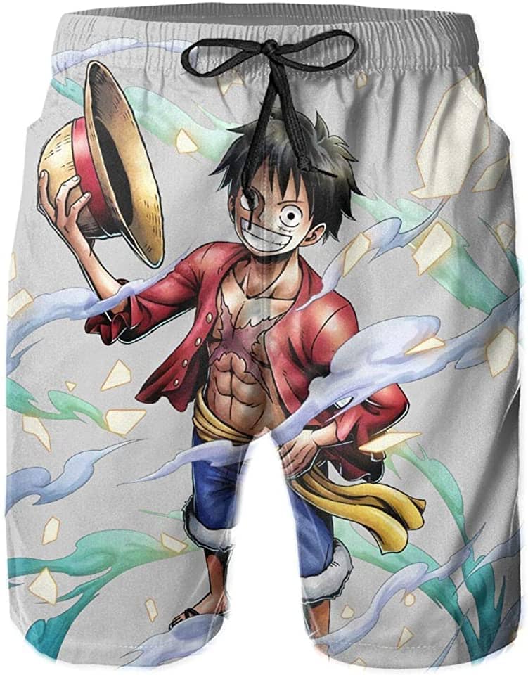 One Piece Swim Trunks Anime Printed Quick Dry Sku 65 Shorts