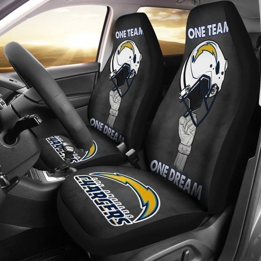 One Team One Dream Chargers Football Team For Fan Gift Sku 1477 Car Seat Covers