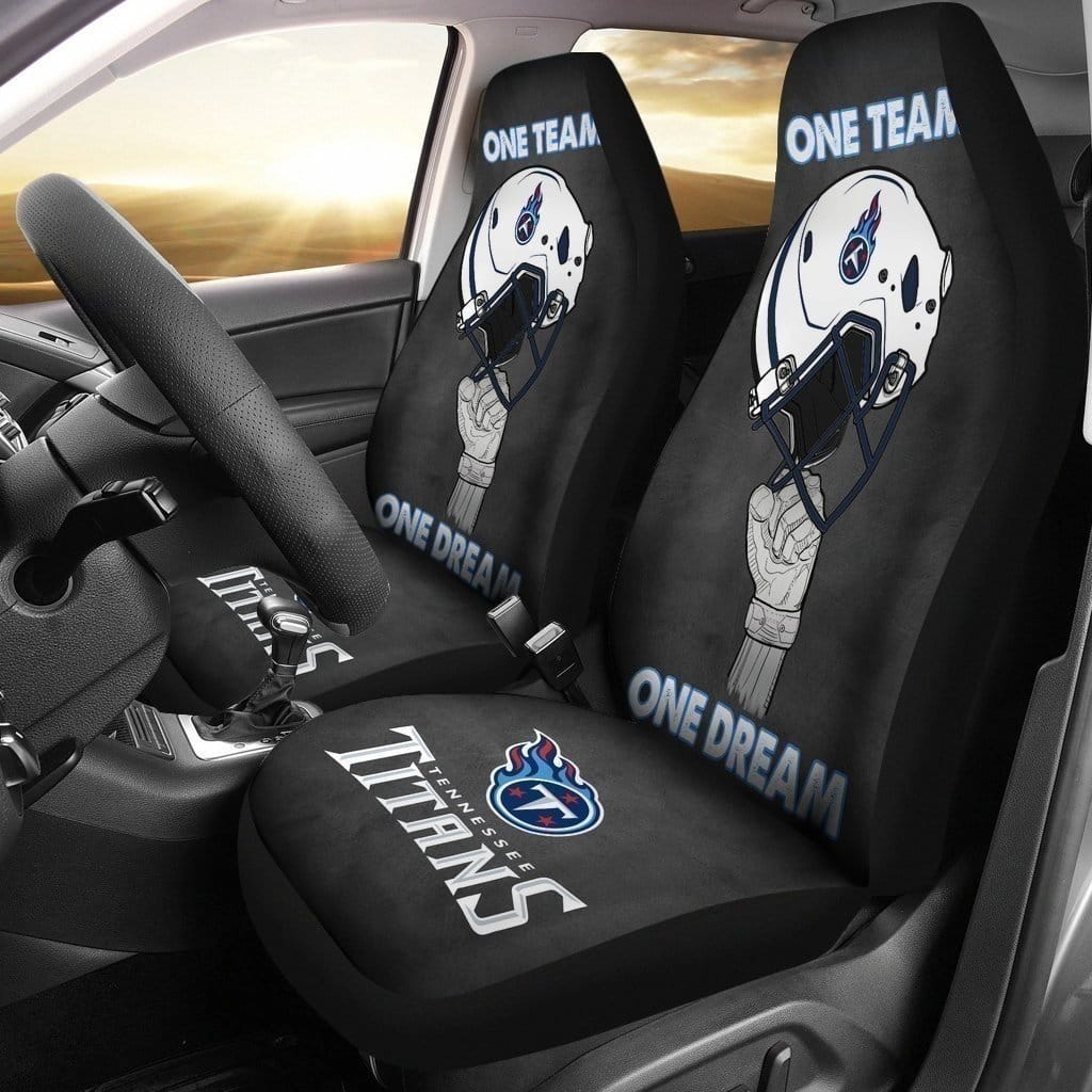 One Team One Dream Titans Football Team For Fan Gift Sku 2191 Car Seat Covers