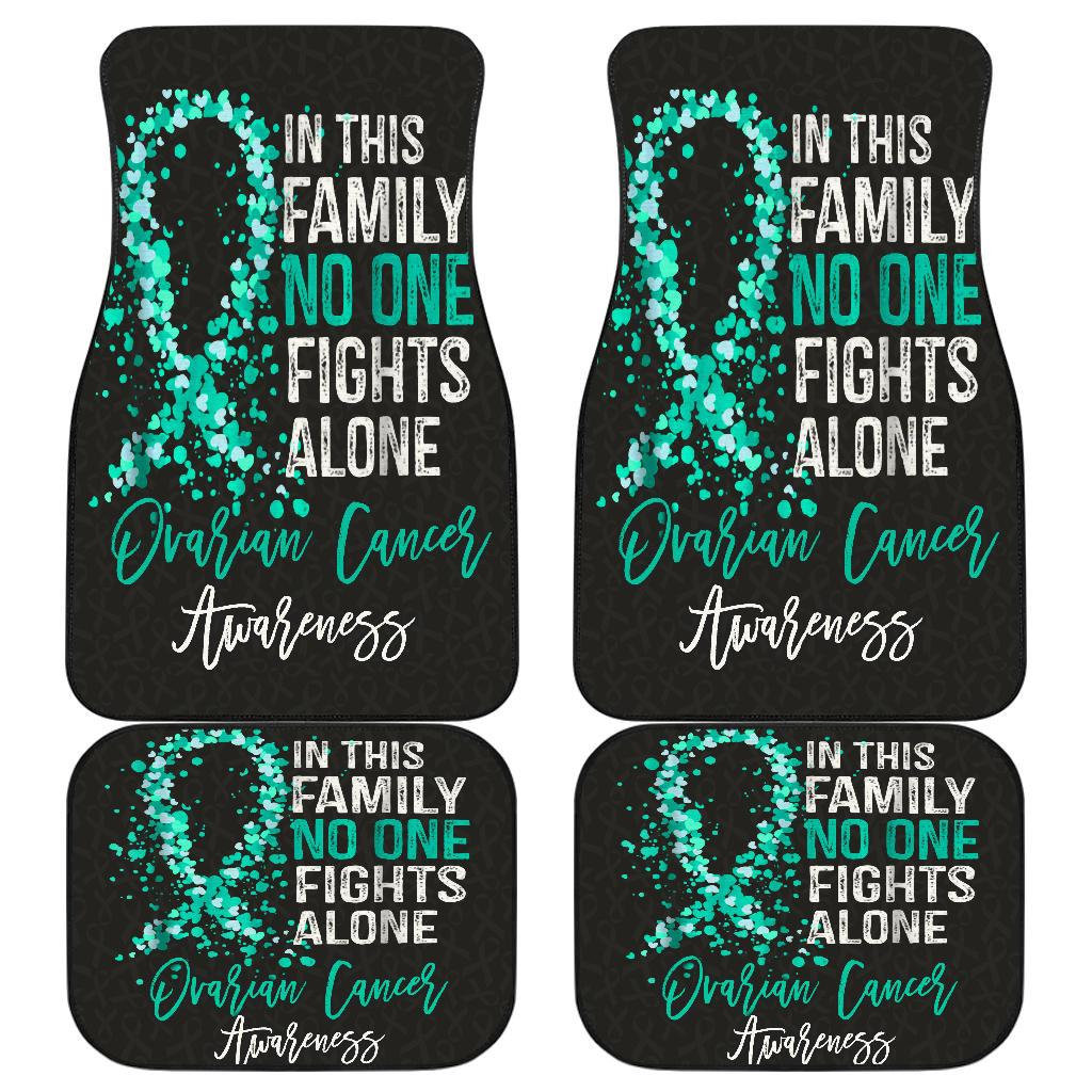Ovarian Cancer No One Fights Alone Car Floor Mats