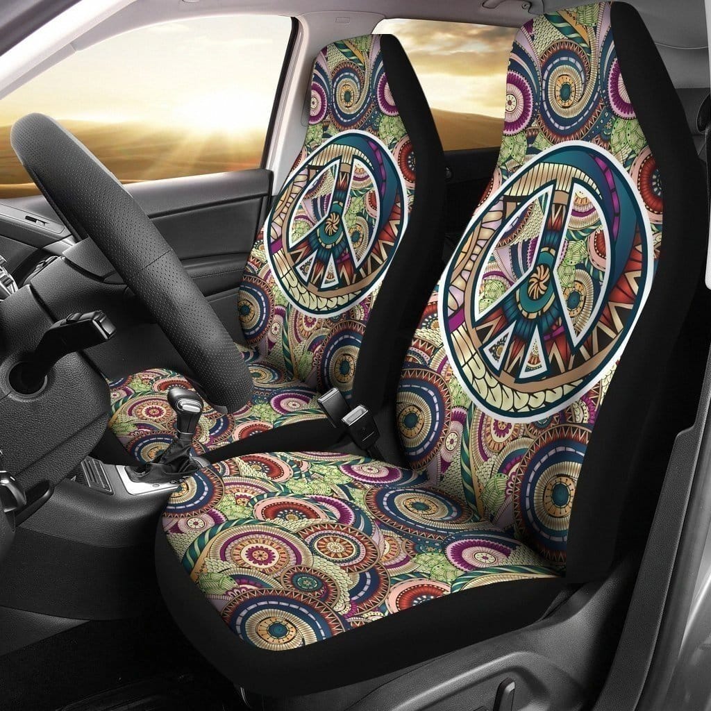 Peace Symbol Hippie For Fan Gift Sku 1513 Car Seat Covers